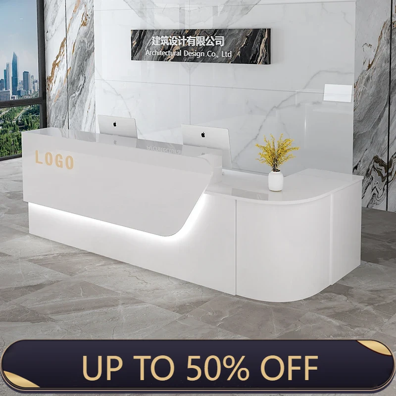 Office Furniture Bali - Bancone Reception di Lusso con Stoccaggio,