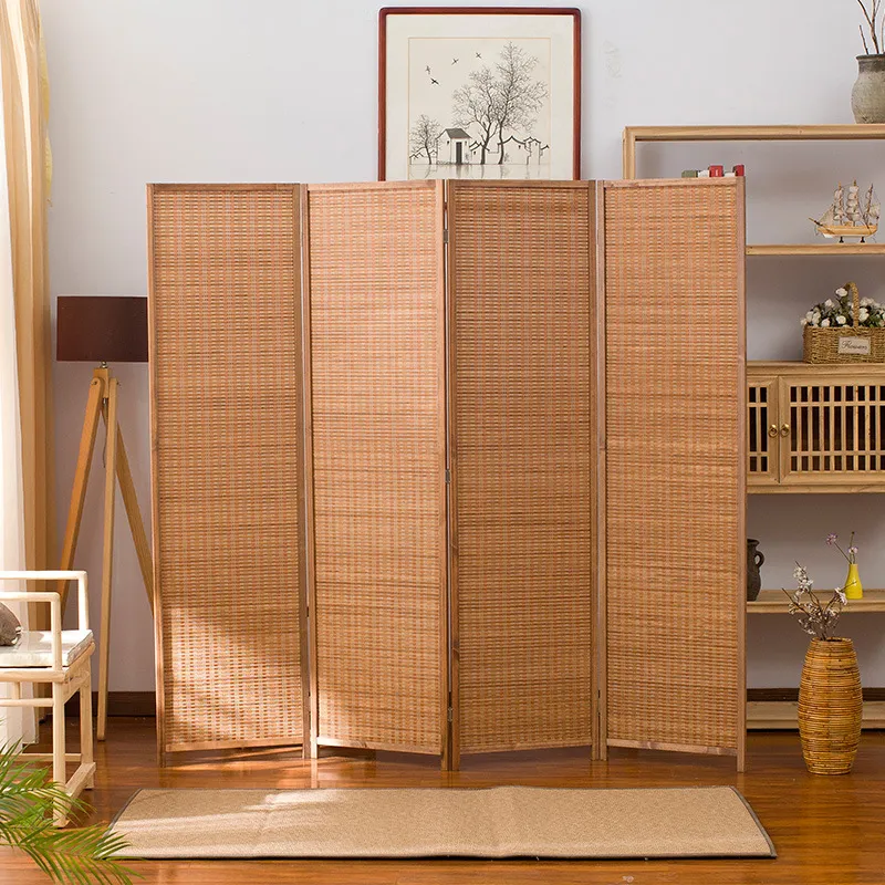 Room Divider Bamboo - Paravento Pieghevole in Stile Cinese, Divisorio