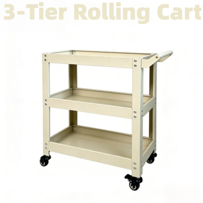 Book Cart Rolling - Carrello portaoggetti in metallo a 3