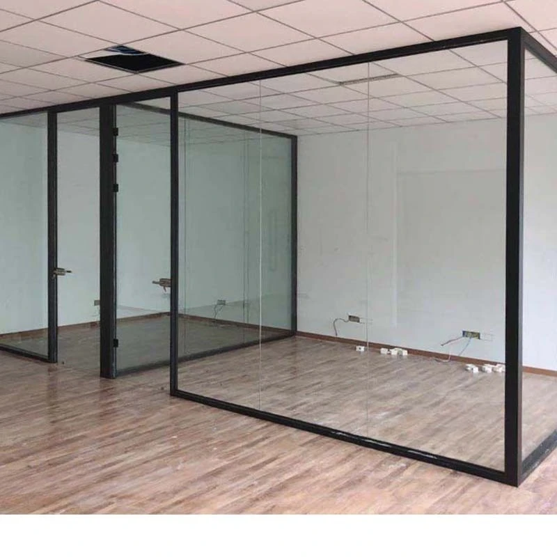 Room Divider Bamboo - Parete divisoria alta in vetro per