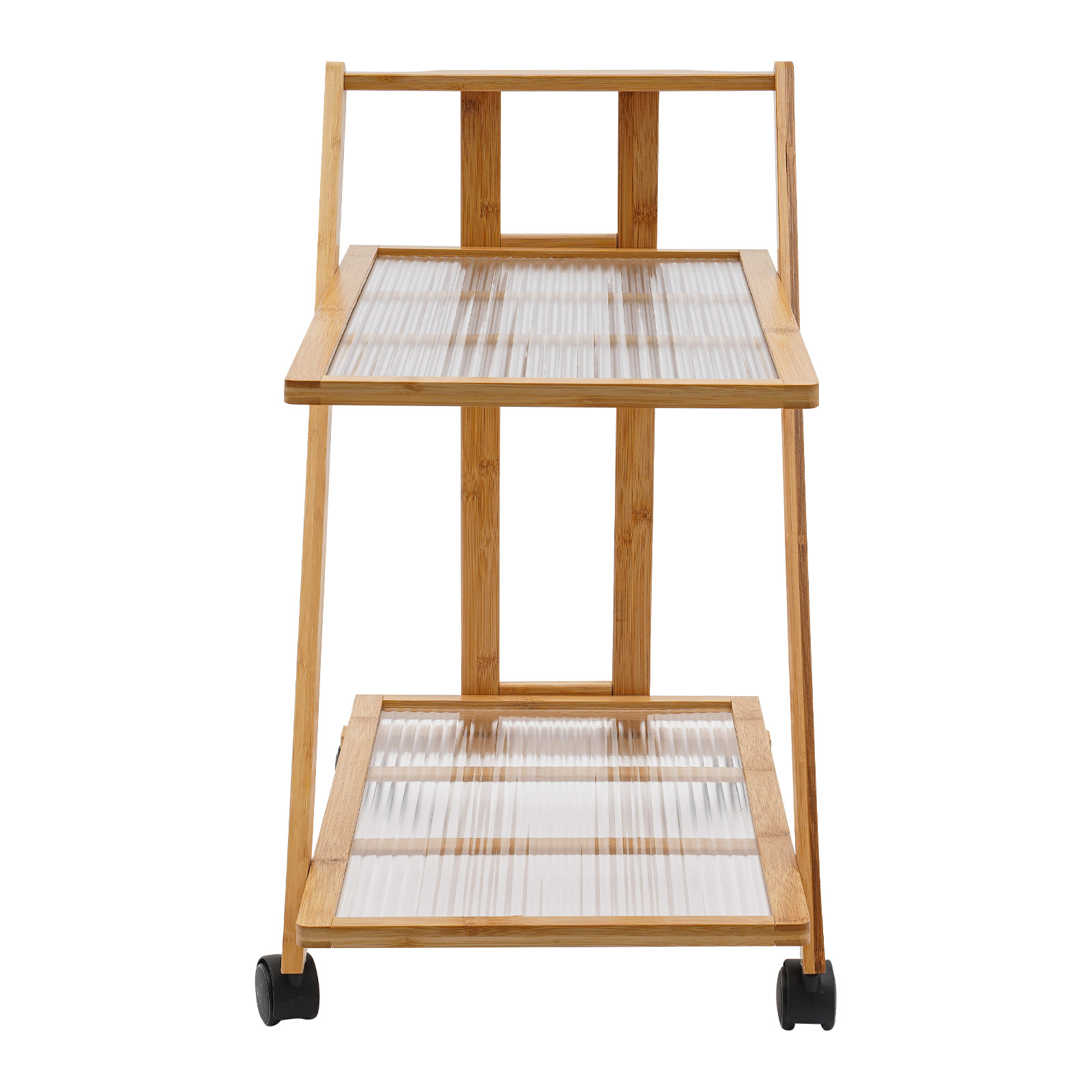 Carrello a 2 Ripiani in Bambù  - Book Cart Rolling recensione e prezzo