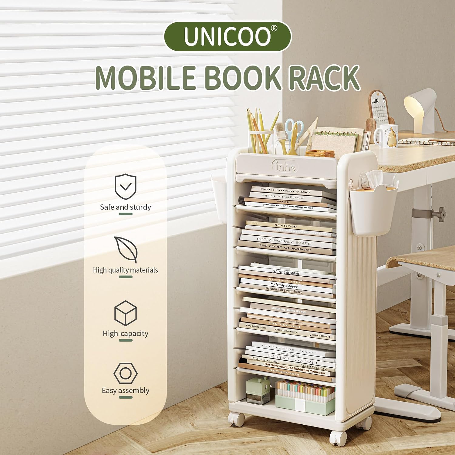 ®   Carrello per Libri a 7 Rip - Book Cart Rolling recensione e prezzo