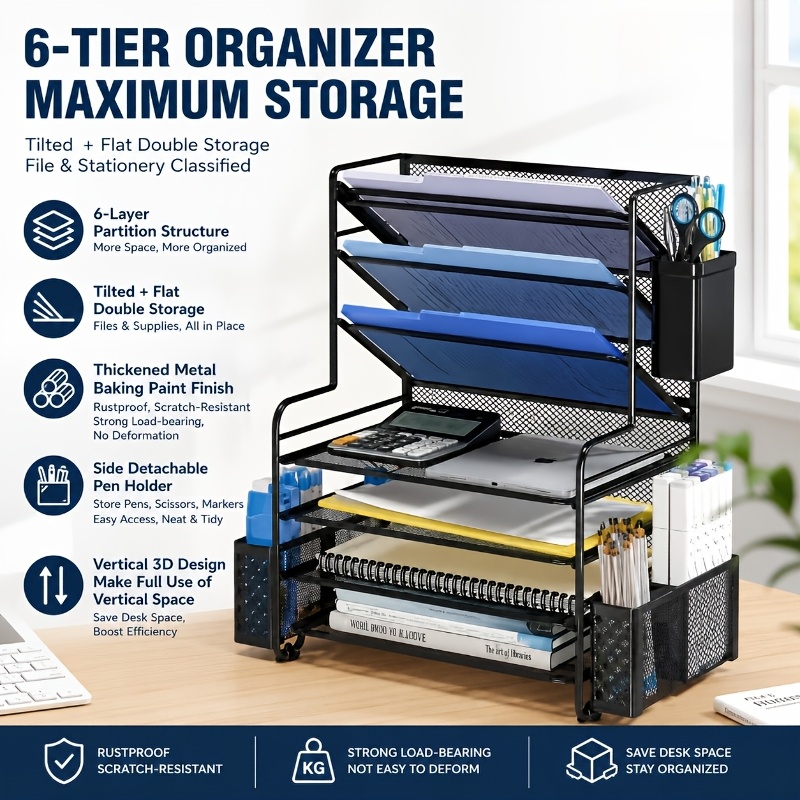 Organizer da scrivania con con - Desktop Filing Tray recensione e prezzo