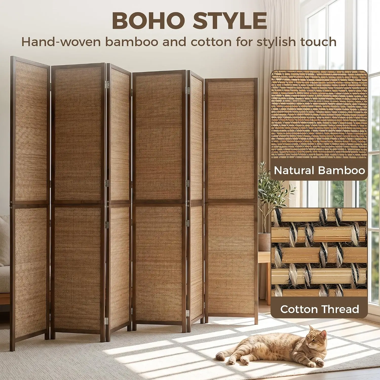 Divisorio per Ambienti da 6 Pi - Room Divider Bamboo recensione e prezzo