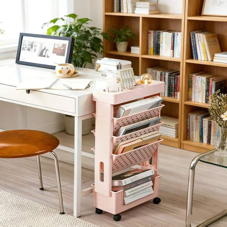 Carrello di Stoccaggio a 5 Rip - Book Cart Rolling recensione e prezzo