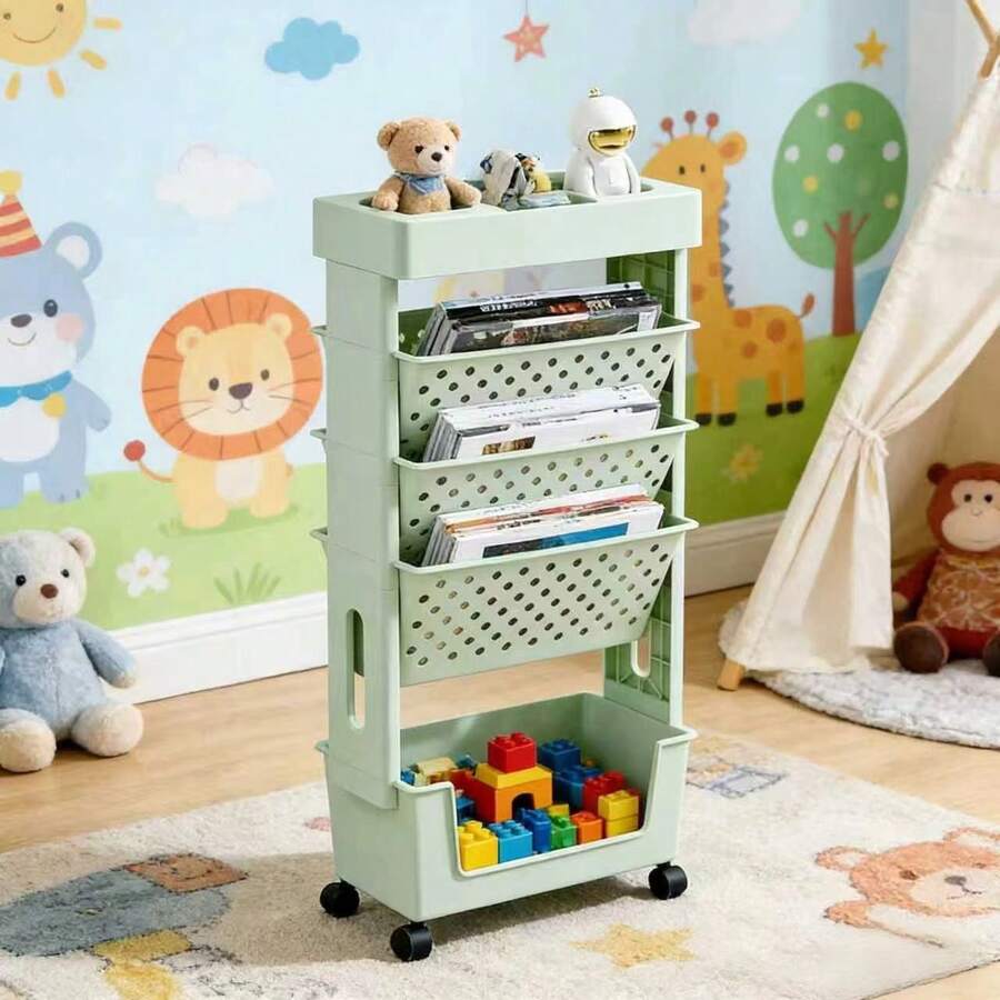 Carrello di Stoccaggio a 5 Rip - Book Cart Rolling recensione e prezzo